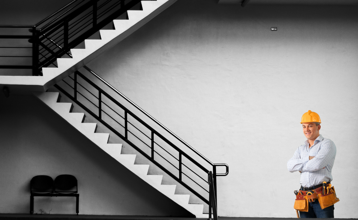 working-on-the-stairs